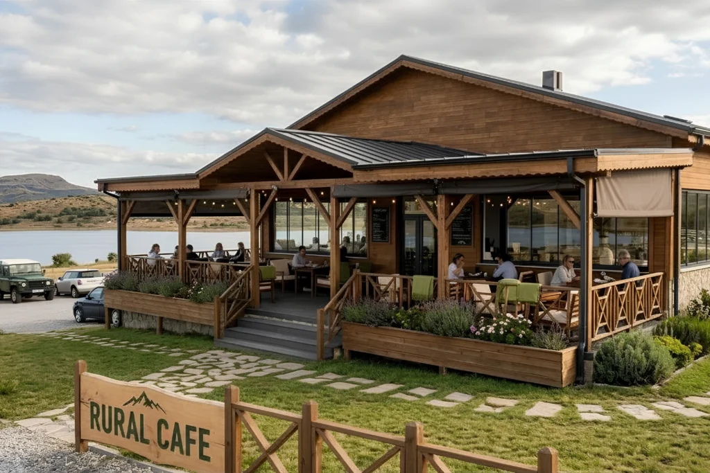 Lavanta Adası Yemek Alanı Kırsal Cafe