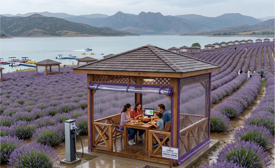 Çekerek Lavanta Adası aktiviteleri çardak kamelya